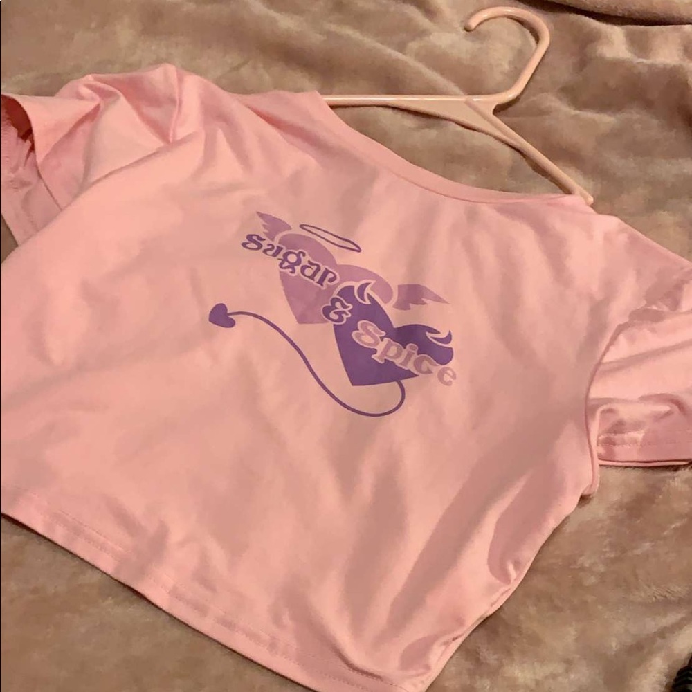 Light pink crop top